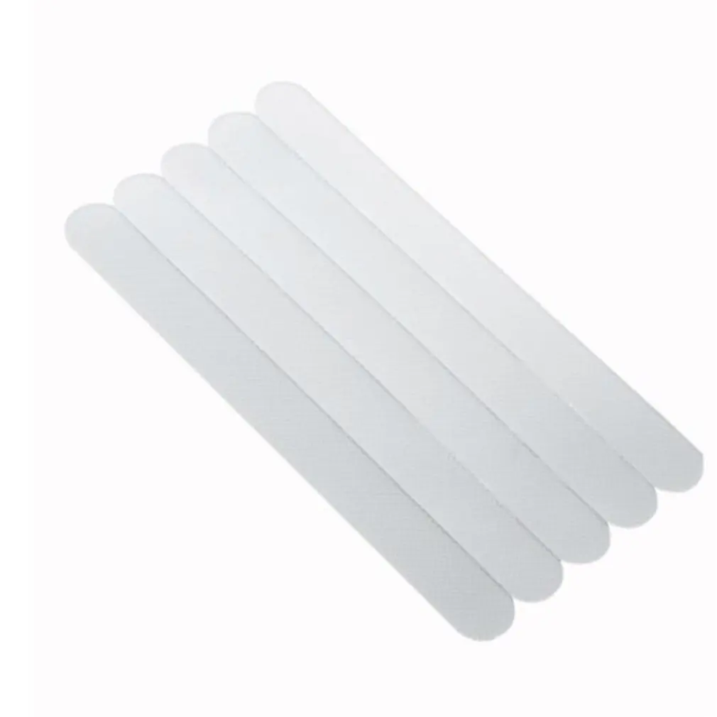 

5 PCS Bathroom Transparent Non-Slip Strip Anti Skid Bath Tub Treads Stickers Safety Tape for Stairs Pools Kitchens