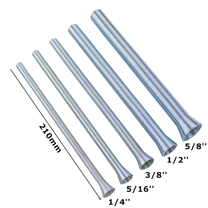 5 шт. пружинный трубогиб 210 мм 1/4inch-5/8 дюймов стальной для медной алюминиевой трубы