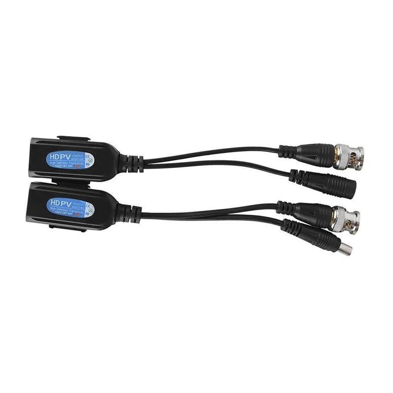 1 пара коаксиальный BNC-видеоадаптер для CAT5e 6 RJ45 разъем | Электроника