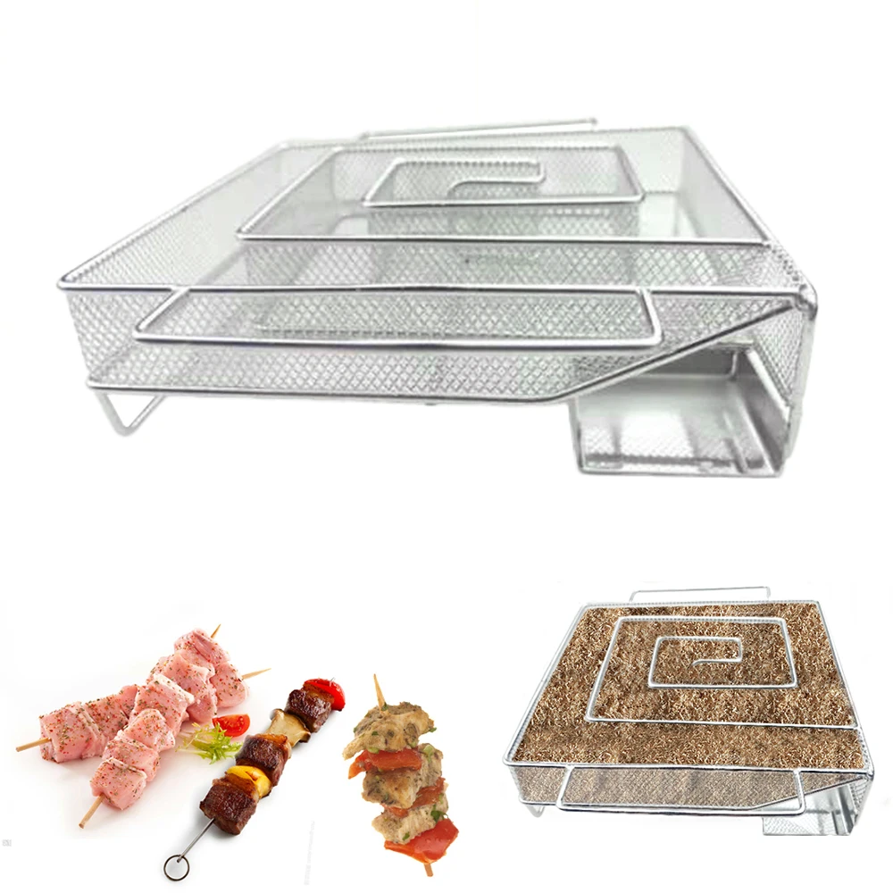 Аксессуары для барбекю стальной гриль генератор холодного дыма деревянные чипсы