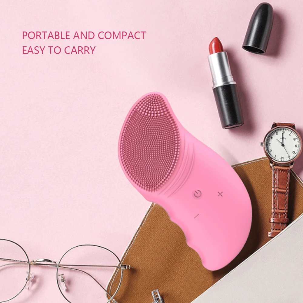 Face Cleansing Brush Electric Vibrator Facial Deep Washing Pore and Blackhead Cleaning Tools | Красота и здоровье