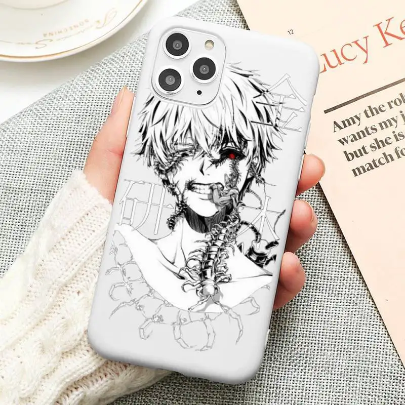 

Fashion Anime Tokyo Ghouls Phone Case Candy Color for iPhone 11 12 mini pro XS MAX 8 7 6 6S Plus X 5S SE 2020 XR