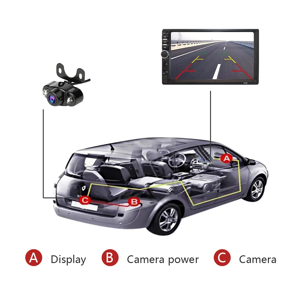 2 4 ГГц Беспроводная камера заднего вида RCA видео передатчик и приемник комплект