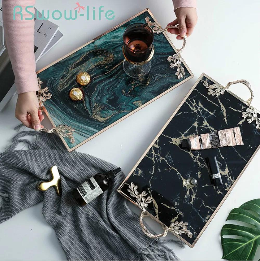 Светильник класса люкс Творческий позолоченный Стекло с органайзером лоток для