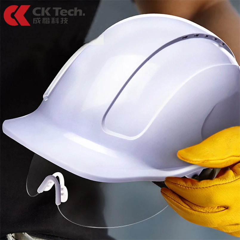 Защитный шлем CK Tech с принтом, конструкция очков из поликарбоната, защитный шлем из АБС-пластика для электроспасательных работ