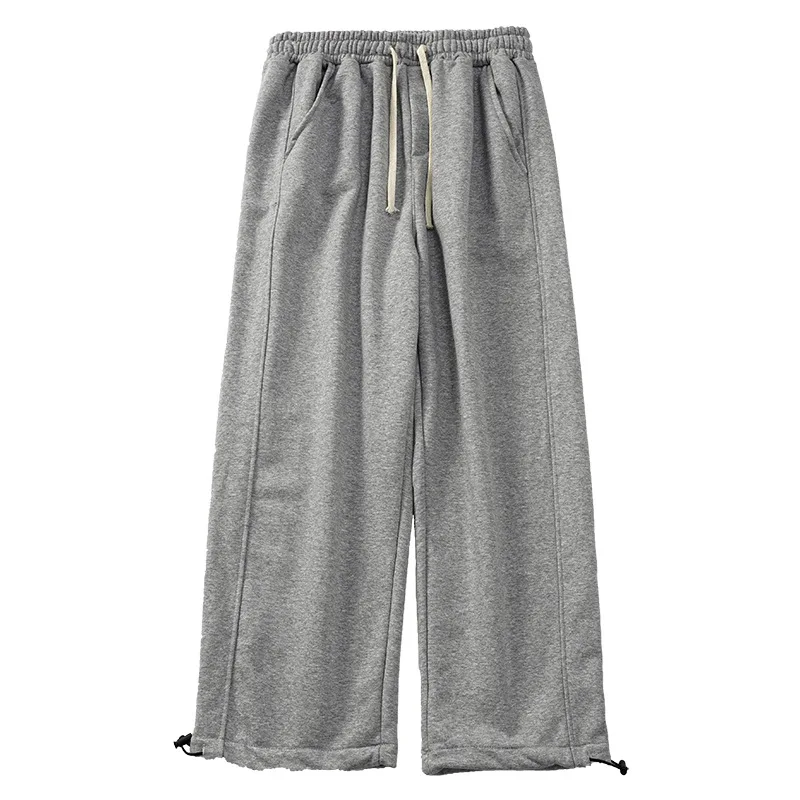 

Summer Mens Loose Pants Korean Style Trend Of Large Size Nine Points Sports Elastic Waist Pants Autumn Color -40