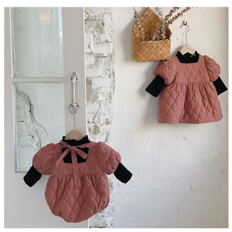 Одежда для маленьких девочек осенняя одежда новорожденных зимняя хлопковые