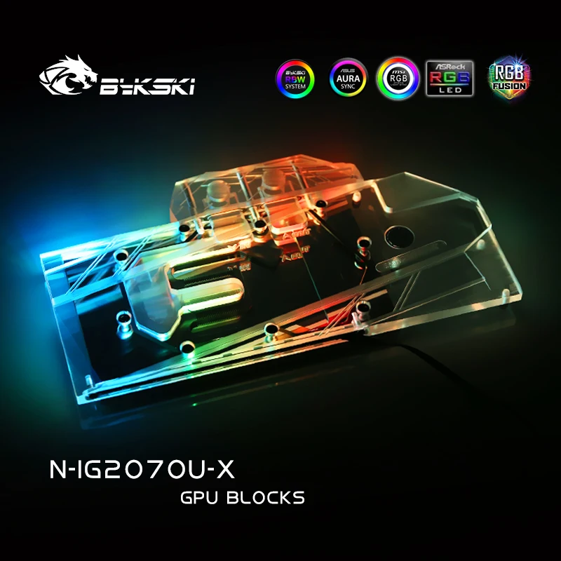 Bykski N-IG2070U-X полное покрытие графическая карта водяного охлаждения блок для