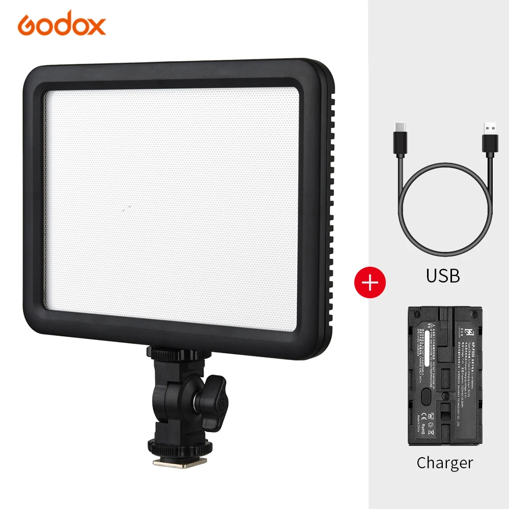 Godox P120C 3300K ~ 5600K lampada per videocamera continua LED adattatore per lampada da Studio Video per fotocamera aro de luz led per maquillaje