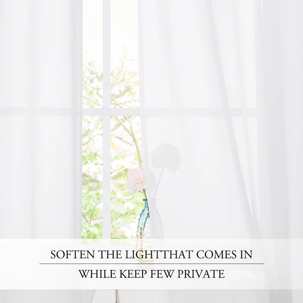 Шифоновые белые тюлевые шторы для гостиной спальни оконные свадьбы Современные