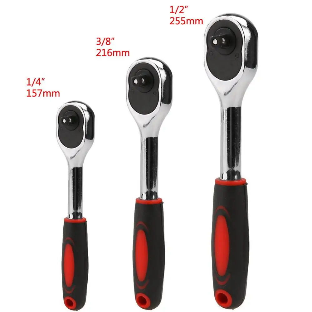 Трещоточный ключ с высоким крутящим моментом тип A для головок 24 зубца Cr v