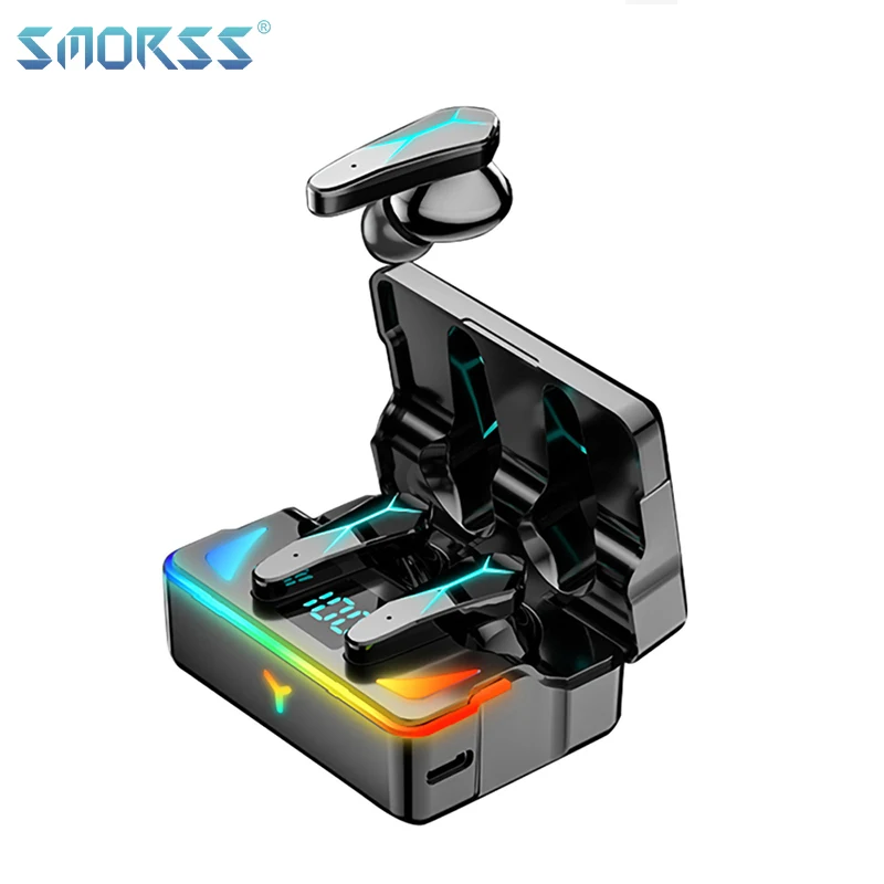 Игровые наушники SMORSS X7 TWS RGB беспроводные Bluetooth с управлением ии игровая гарнитура