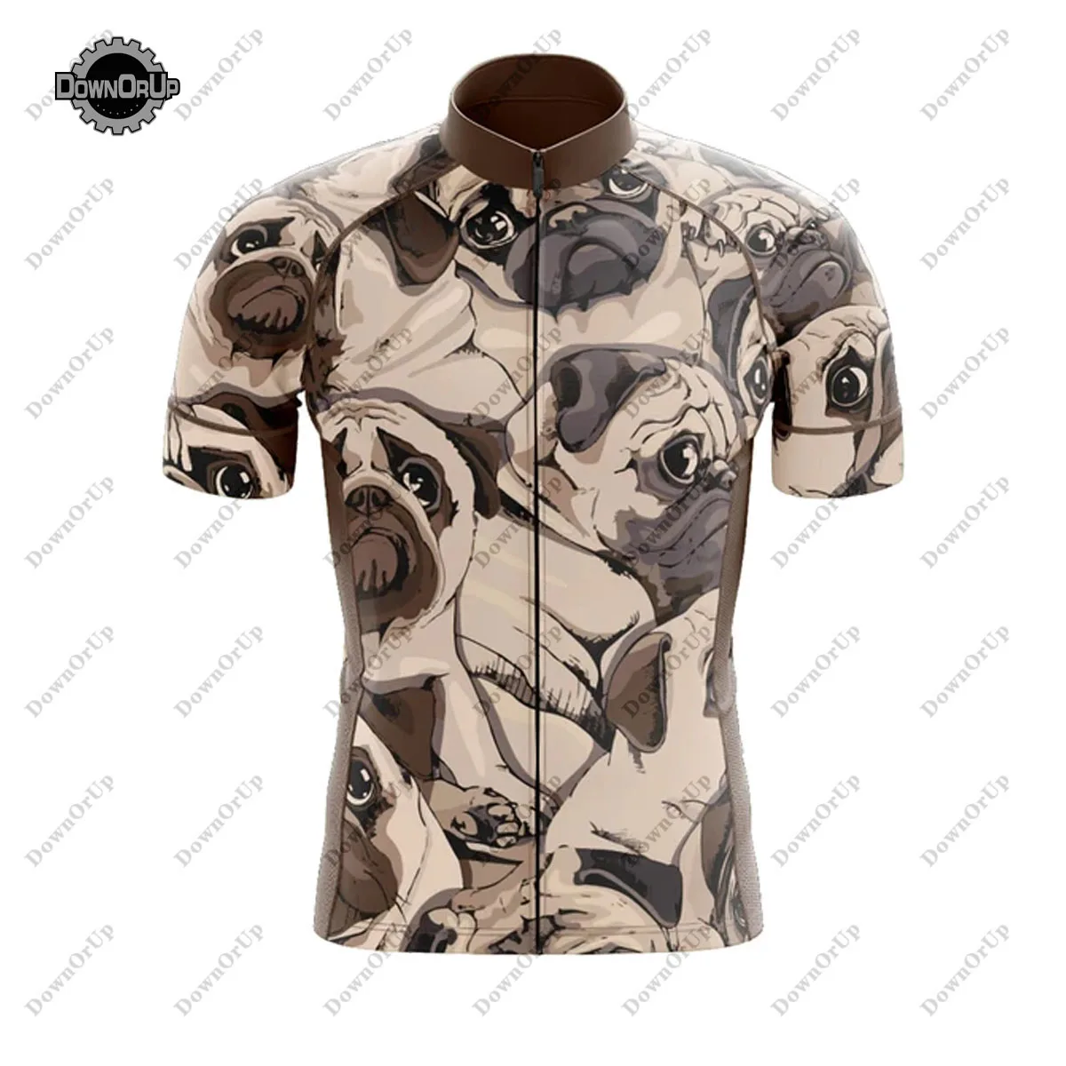 Трикотажный комплект для велоспорта PUGDOG Мужская одежда с коротким рукавом