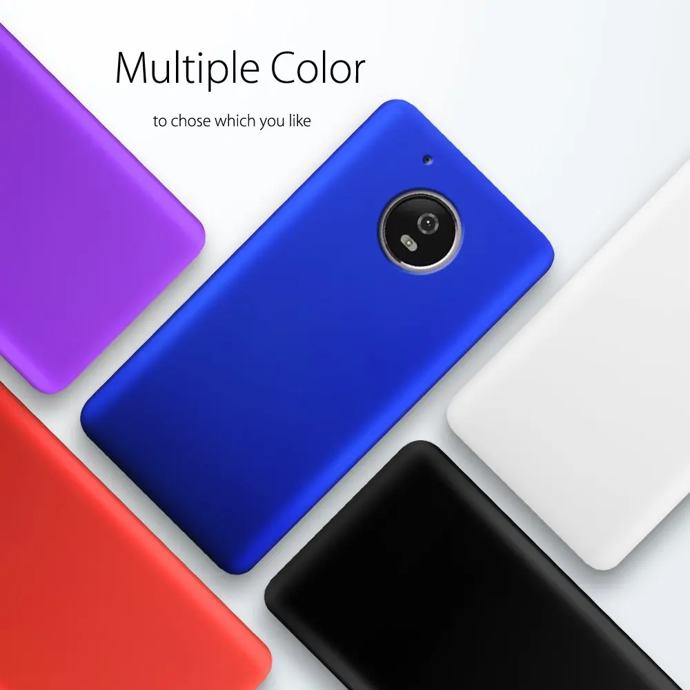 

Frosted Matte Case For Motorola Moto G5 5.0" Phone Case Rubberized Slim PC Back Cover Capa Coque
