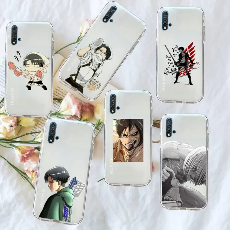 

Attack on Titan Armin Arlert Phone Case Transparent for Huawei honor P mate Y 20 30 40 10 8 5 6 7 9 i x c pro lite prime smart