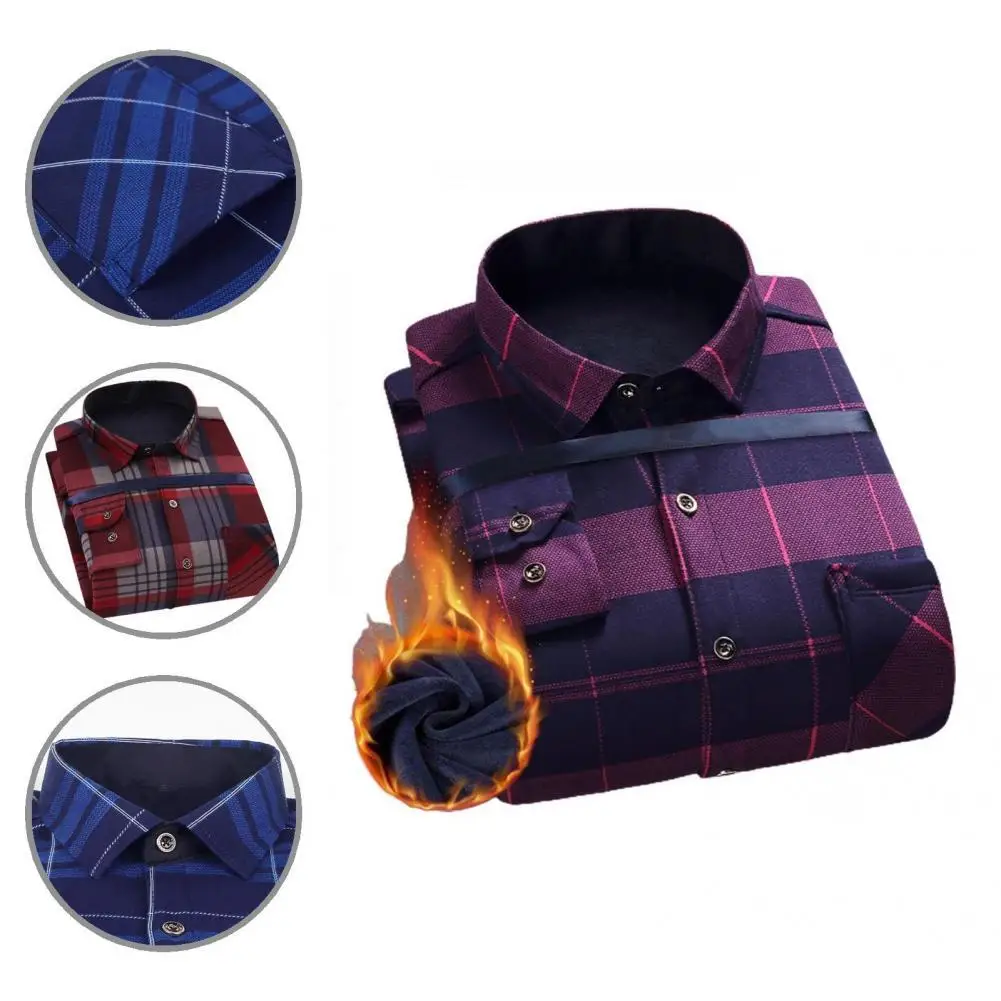 

Мужская зимняя рубашка с длинным рукавом