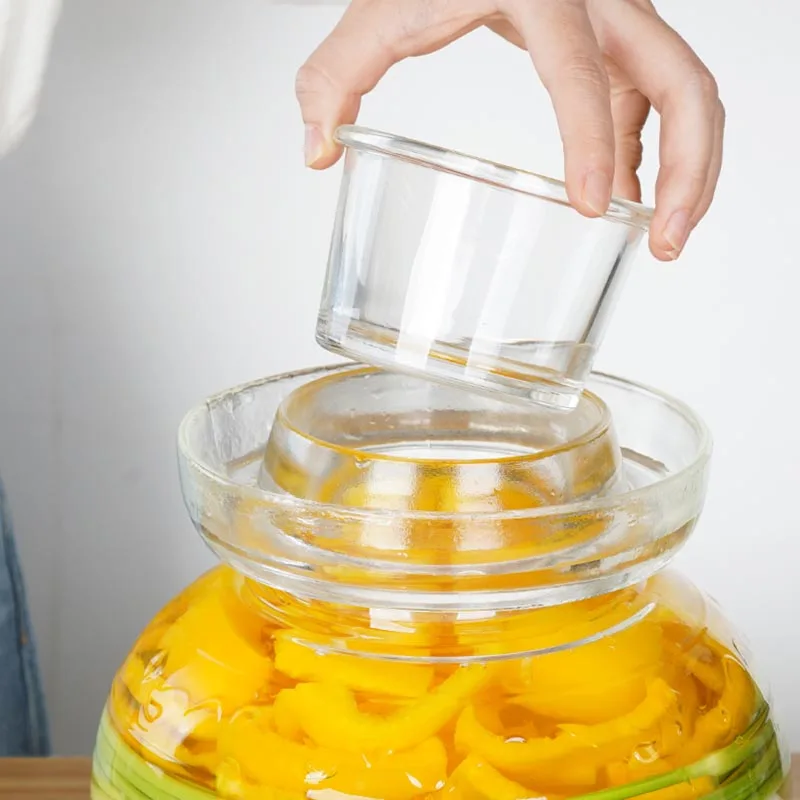 Утолщенная стеклянная банка кимчи домашняя для маринования кухонные аксессуары