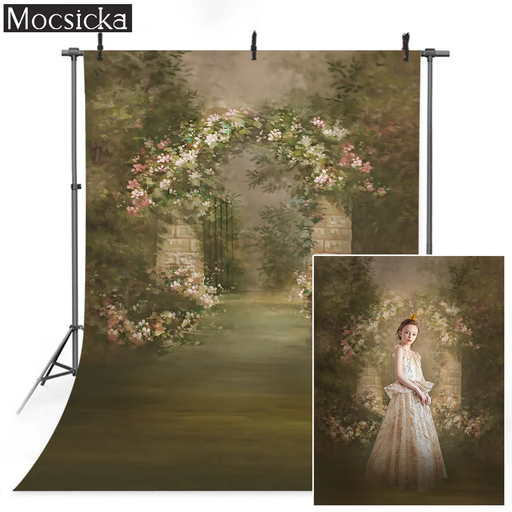 Абстрактный Цветочный фон для студийной фотосъемки детей на день рождения с