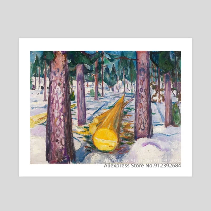 Edvard Munch Giclee Печать на холсте-Знаменитые Картины для изобразительного искусства