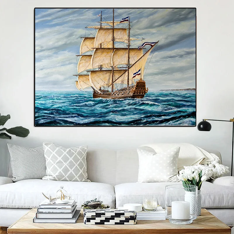 60x80cm Office and Living Room Canvas oil painting Poster Wall hang Art decoracion hogar moderno quadro cuadros posters Picture | Дом и сад