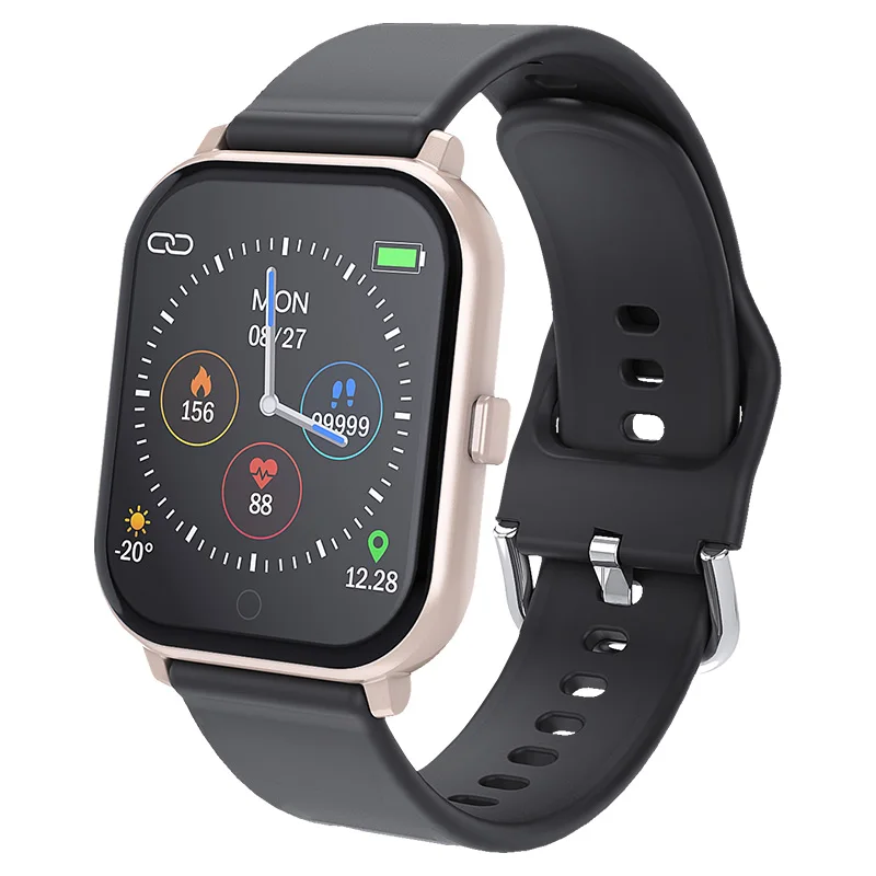 MKSQ8S-Gold MKS Smartwatch IP67 водонепроницаемые носимые устройства Bluetooth Шагомер монитор сердечного ритма цветной дисплей умные часы для Android/IOS - Цвет: MKSQ8S-Gold
