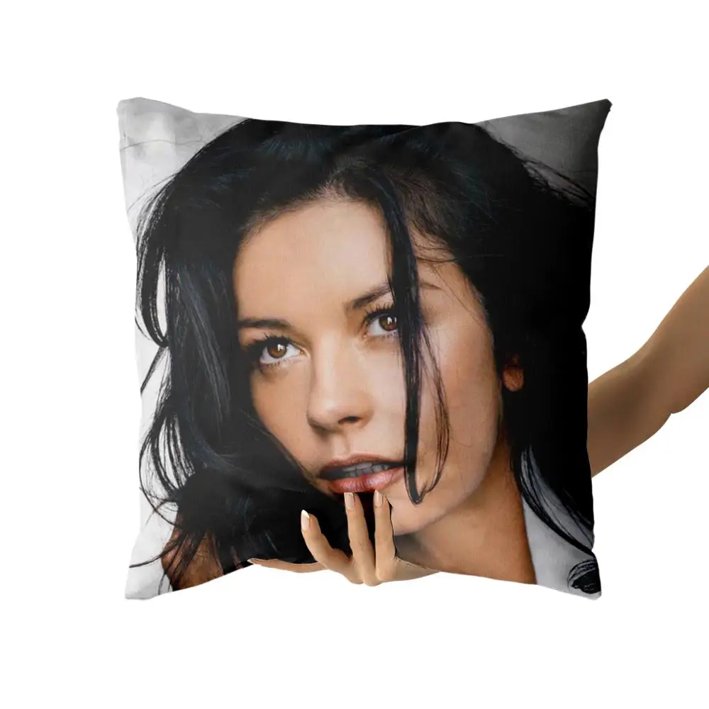 

Catherine Zeta-Jones Cotton Canvas custom pillow custom covers Throw Pillow Pillow Covers Sofa Pillow