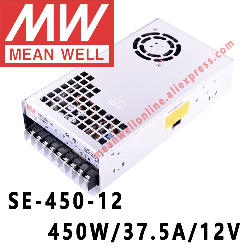 

Блок питания с одним выходом SE-450-12/450 Вт/А/12 В постоянного тока Mean Well в интернет-магазине meanwell
