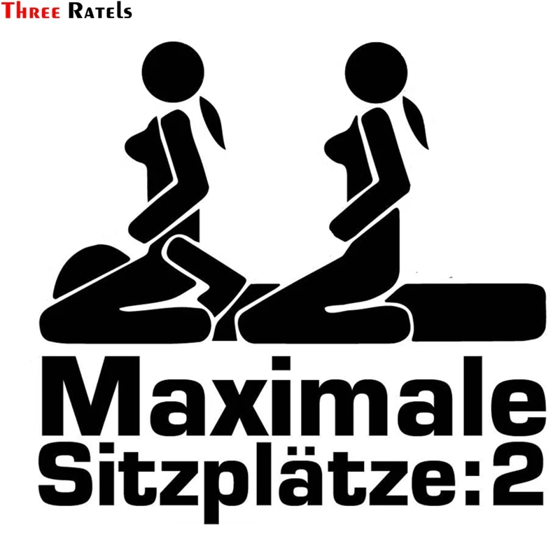 

Three Ratels FD540 Funny Max Seats JDM Tuning Car Sticker Cool Decal for Auto Bumper Body Side Door