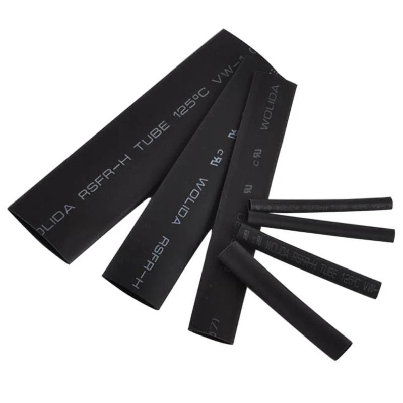 127Pcs Black Glue Weatherproof Heat Shrink Sleeving Tubing Tube Assortment Kit Electrical Connection Wire Wrap Cable | Обустройство