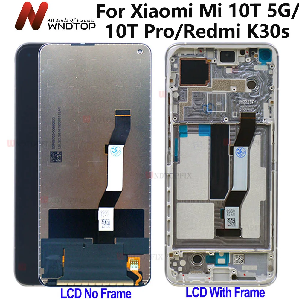 

6,67 "для Xiaomi Mi 10T Pro ЖК-дисплей с сенсорным экраном дигитайзер M2007J3SY ФС для Xiaomi Mi 10T 5G с ЖК-дисплеем для Redmi k30s с ЖК-дисплеем