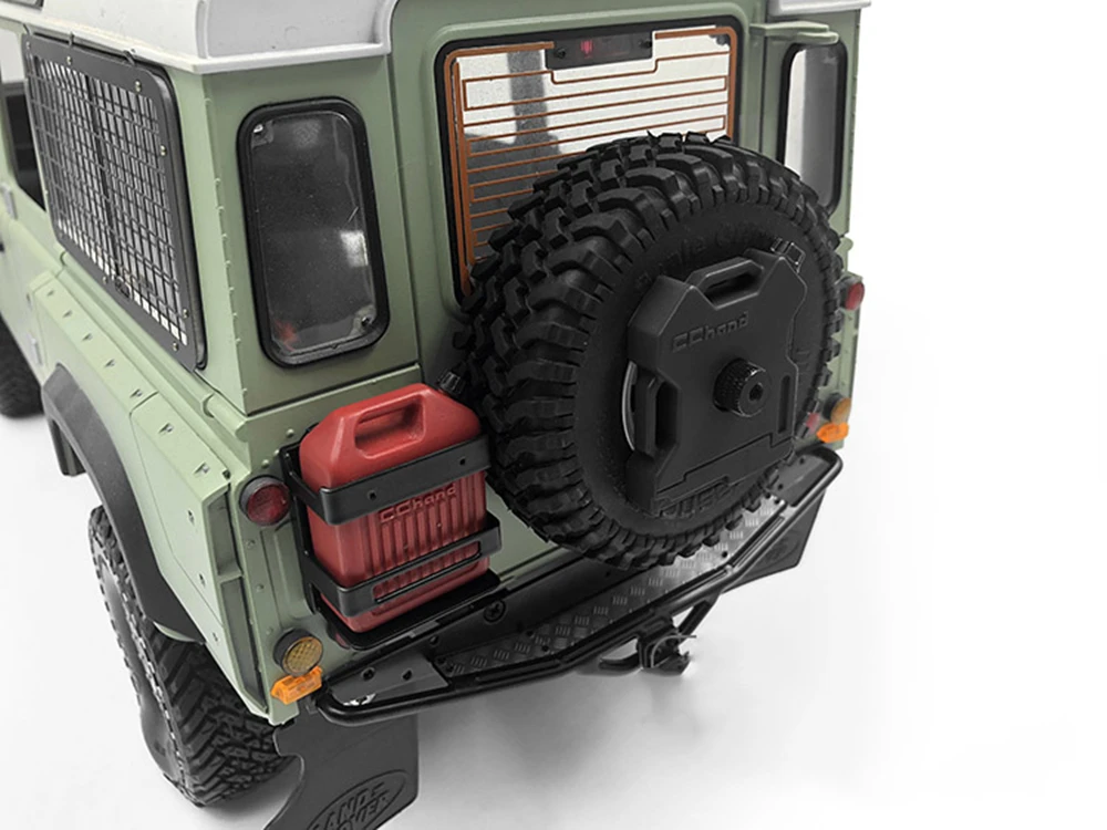 Модель 1/10 года запасной топливный бак для шин (черный) радиоуправляемого