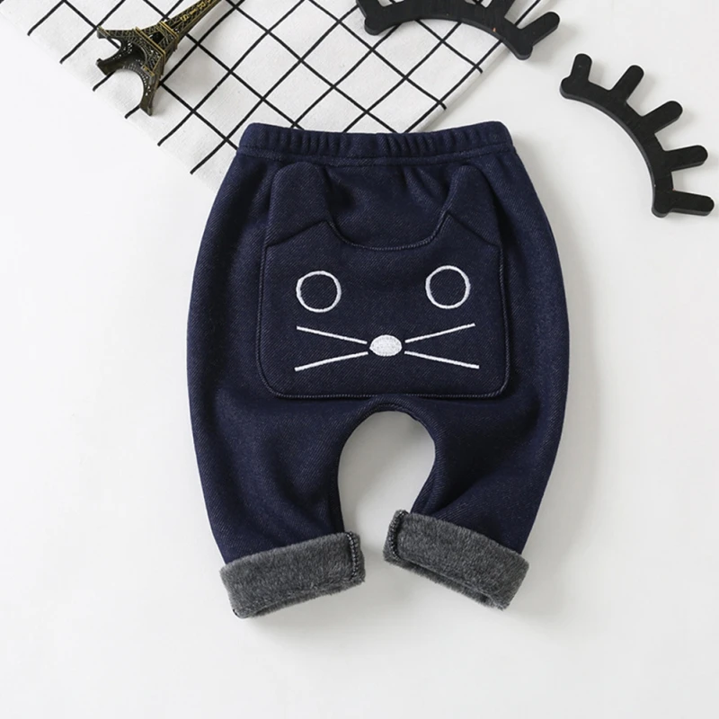 

Warm Newborn Baby Boys Girls Pants Soft Lovely Animal Print Loose Pants Casual Trousers Toddler Sports Bottoms Pants