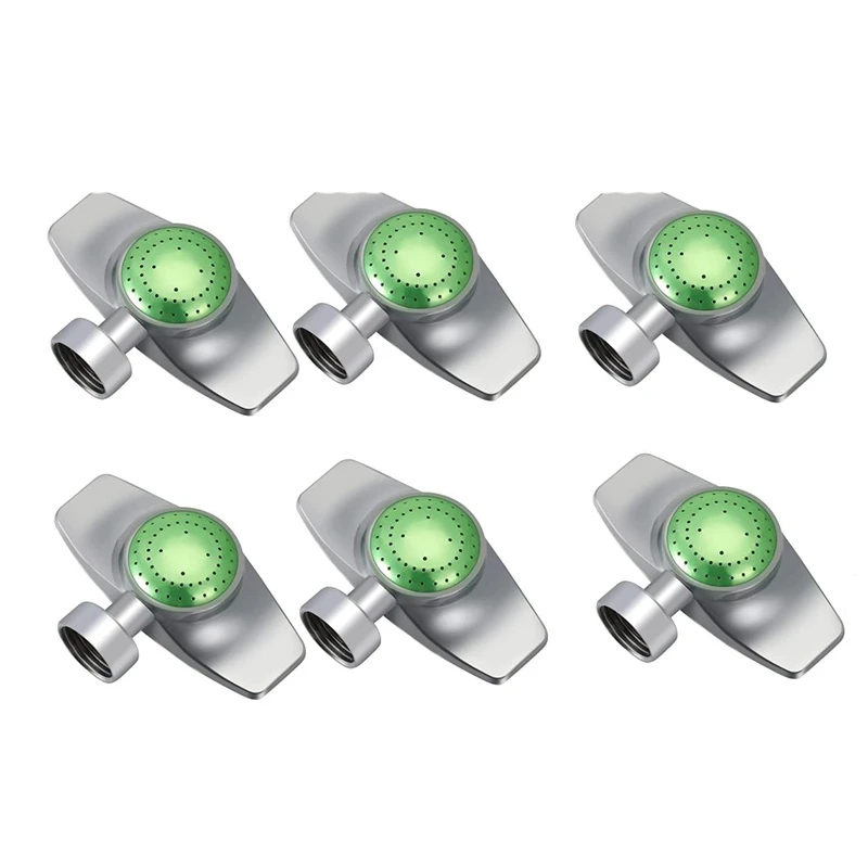 

6 Pcs Spot Sprinkler Circular Pattern Sprinkler Lawn Garden Rotating Sprinkler Adjustable 360 Degree Pattern Sprinkler