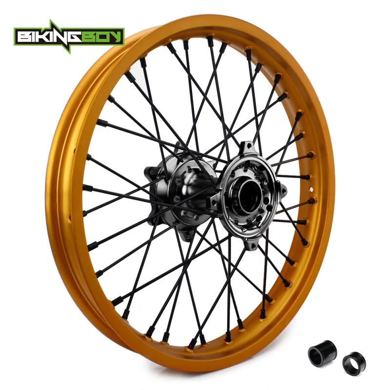 Rear Black Hub BIKINGBOY спереди и сзади 2" 19" обод колеса концентратора для Suzuki РМЗ 250 07 08 09, 10, 11, 12, 13, 14, 15, 16, 17, 18, 19, RM-Z 450 05- для мотокросса - Цвет: Rear Black Hub
