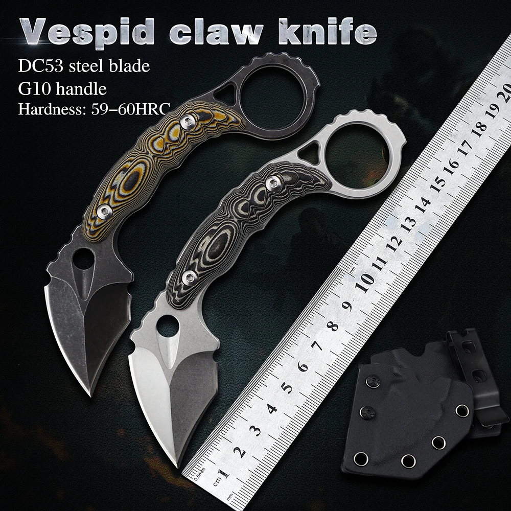 

Нож-керамбит в виде когтей армейские ножи охотничий нож для выживания нож с фиксированным клинком CS GO тактические ножи для кемпинга и пешег...