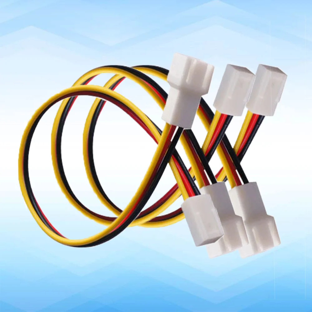 3 шт контактный ПК компьютер чехол разветвитель вентилятора удлинитель Кабель