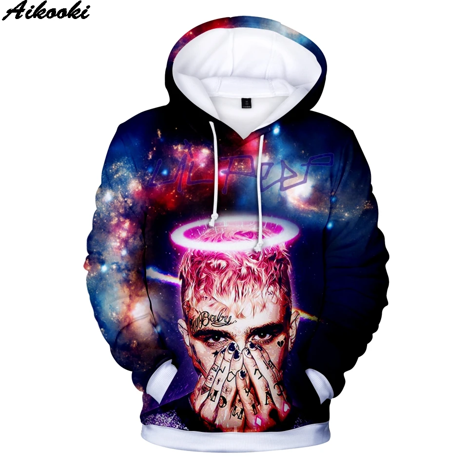 

Толстовка lil peep с 3D рисунком для мужчин и женщин, Свитшот в стиле Харадзюку, худи с принтом Xxxtentacion, топы