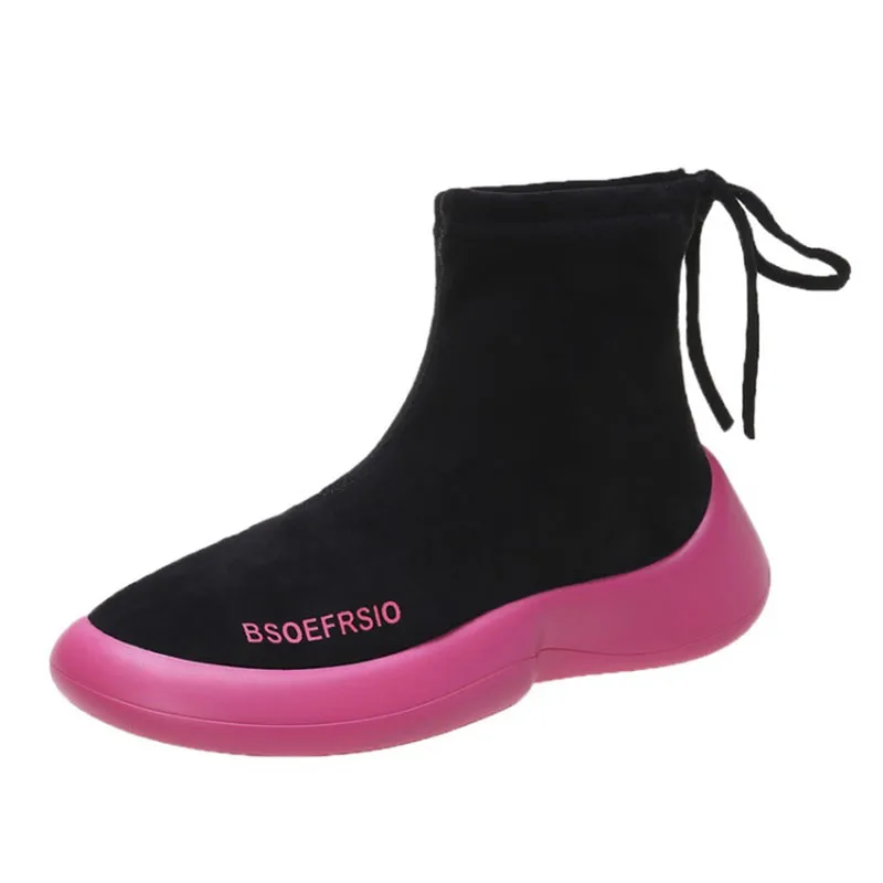 Женские короткие плюшевые кроссовки легкие износостойкие теплая