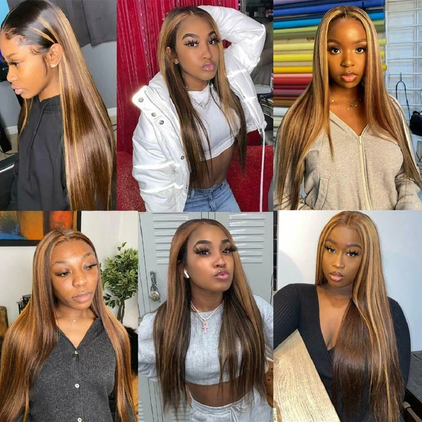 

Ombre Highlight Hair Bundles Peruvian Straight Human Hair Bundles Ombre Hair Bundles Remy Human Hair Extensions