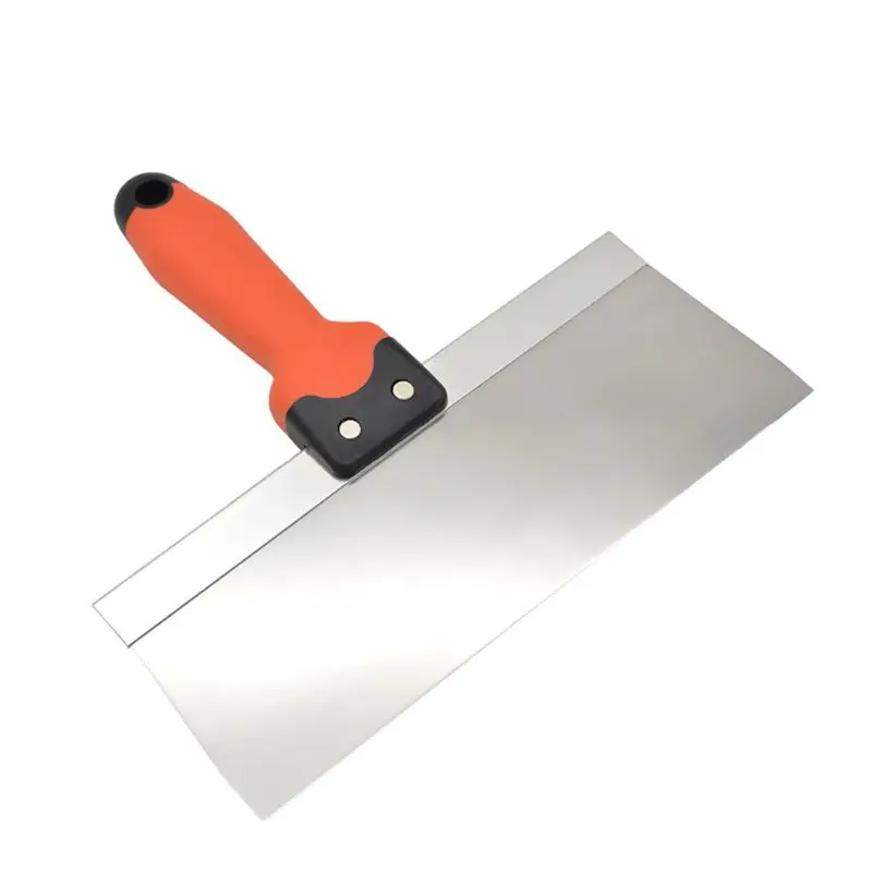 

6/8/10/12 Inch Stainless Steel Putty Knife Taping Paint Scraper Broad Blade with Plastic Ergonomic Handle for Wall Floor Tile En