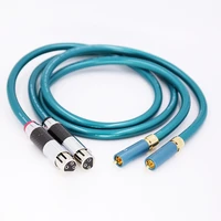 pair hifi 8n occ ortofon rca cable high quality cd amplifier interconnect 2rca to 2xlr male female audio cable