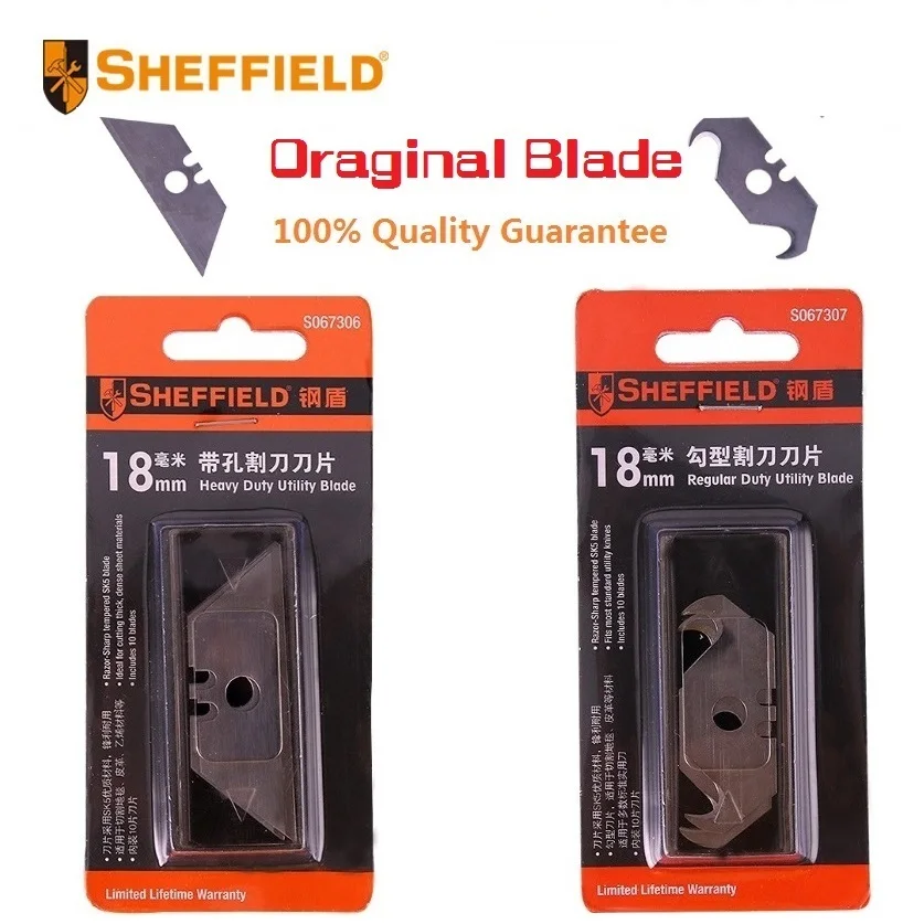 Лезвие ножа SHEFFIELD сверхмощные лезвия из стали SK5 с крючком для складного 18 мм