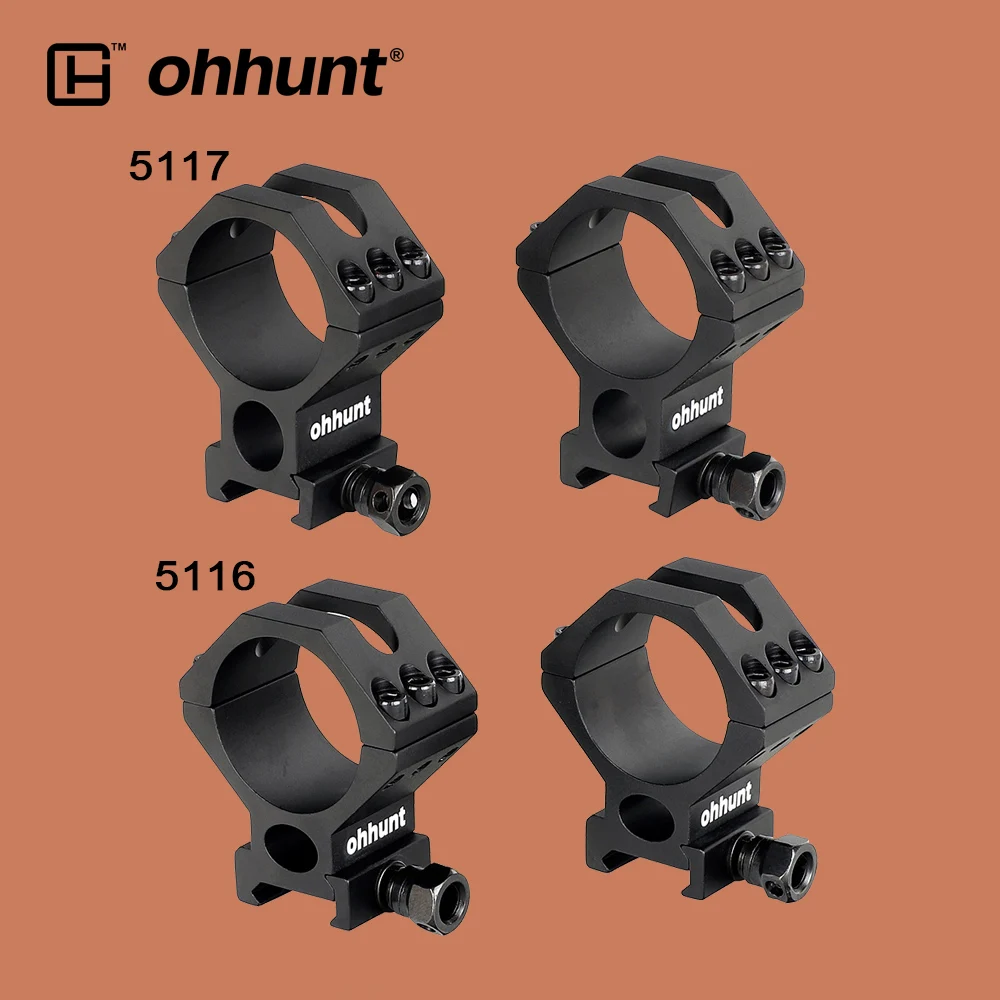 

Ohhunt 2 шт. охотничий прицел крепление кольца подходит 30 мм 34 мм 35 мм трубки для тактический оптические прицелы прицел лазерные фонари