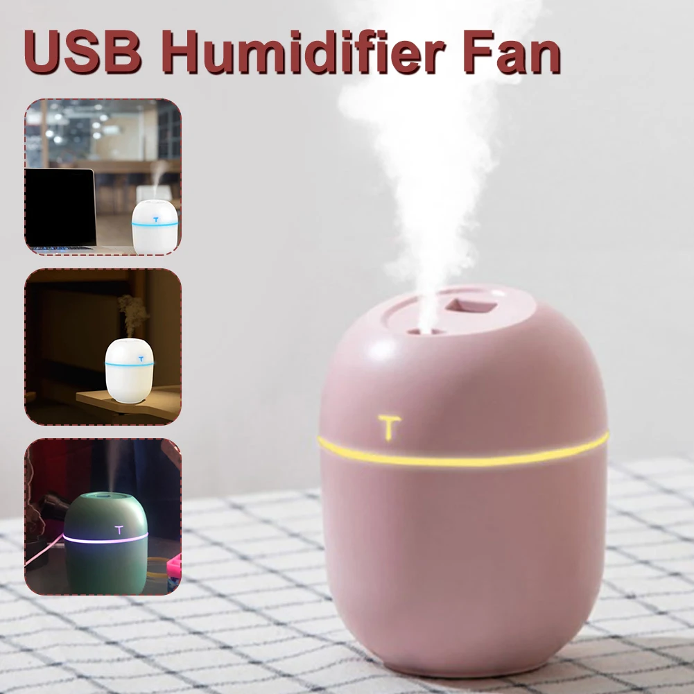 

Mini Humidifier Portable Mute Operation USB Powered Desktop Humidifier with Fine Mist Air Freshener for Home Office Dorm Car
