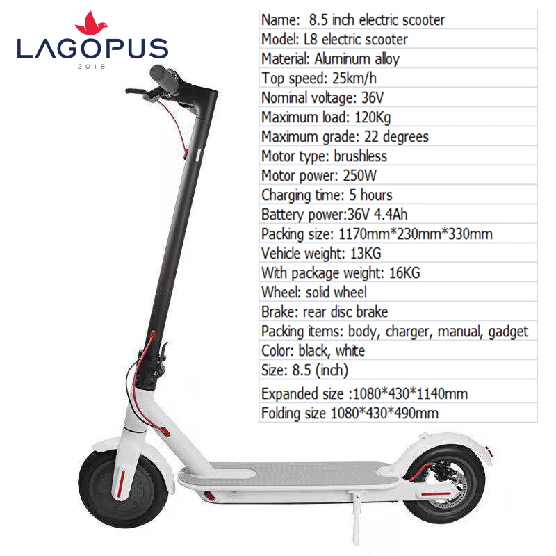 

Wholesale 250W Electric Scooter Foldable With 2 Wheels For Xiao M365 mi