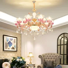 Современный декор роскошная люстра освещение блеск гостиная