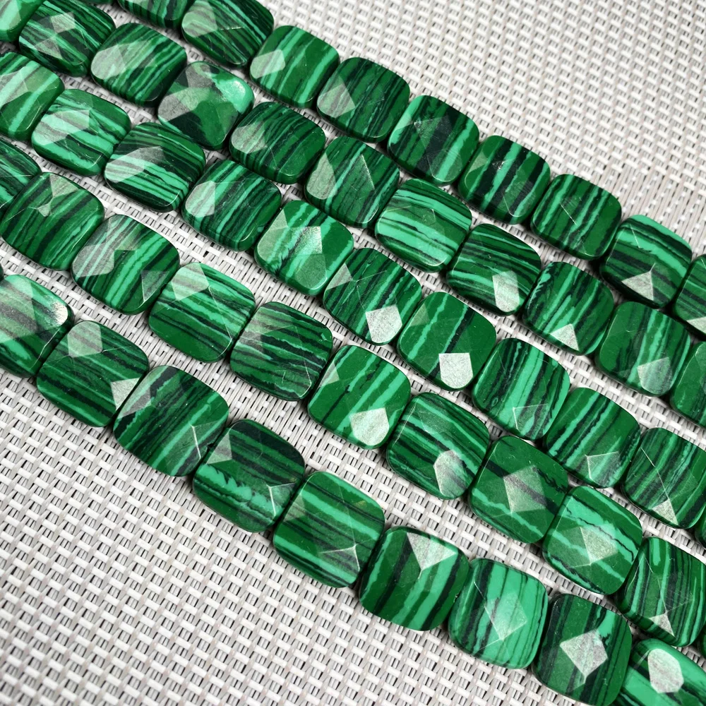 Новые квадратные граненые Агаты искусственная бусина природные бусины