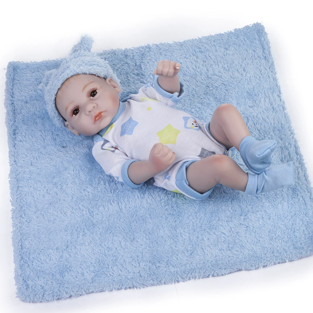 11 ''мини Reborn Младенцы девочка мальчик полный силиконовый винил милые Близнецы