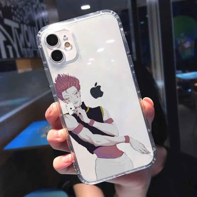 

Hisoka hunter x hunter Phone Case Transparent for iPhone 11 12 mini pro XS MAX 8 7 6 6S Plus X 5S SE 2020 XR