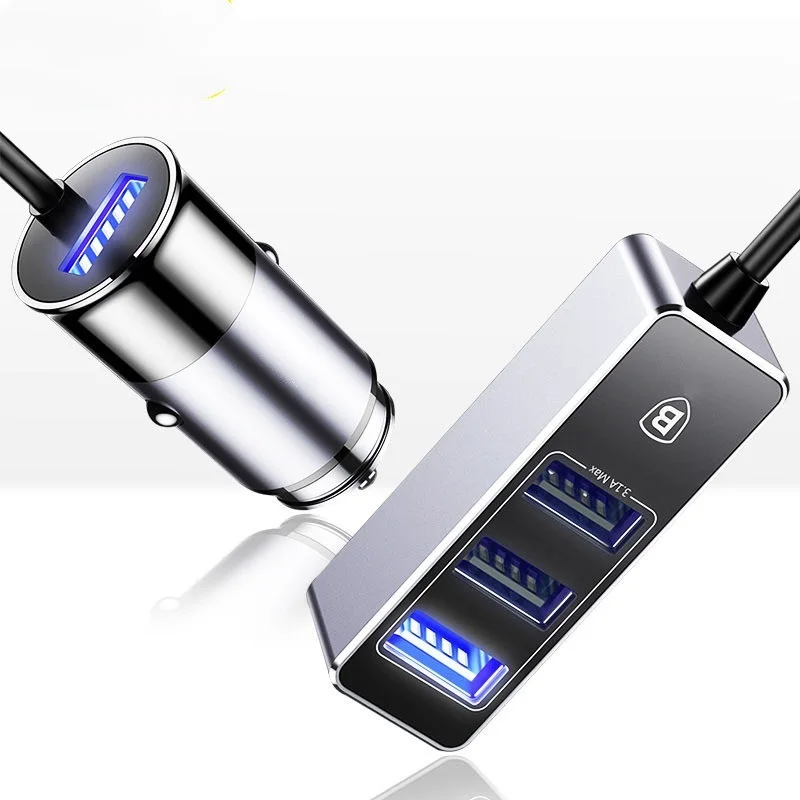 

Автомобильное зарядное устройство Baseus, 5 В, 5 А, 4 USB-порта